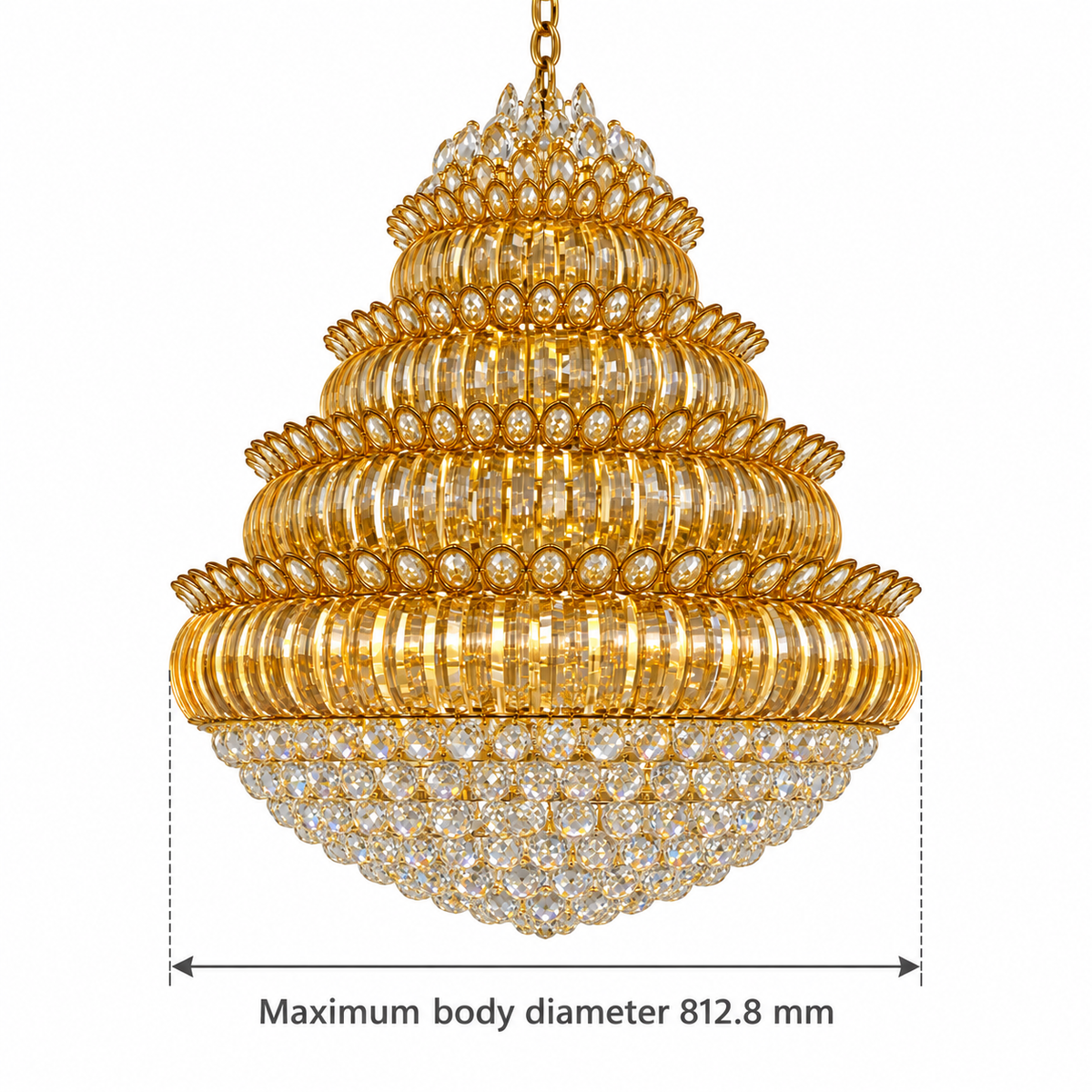 DL87093--32''X36'‘ dimension view: Maximum body diameter: 812.8 mm (32 in).