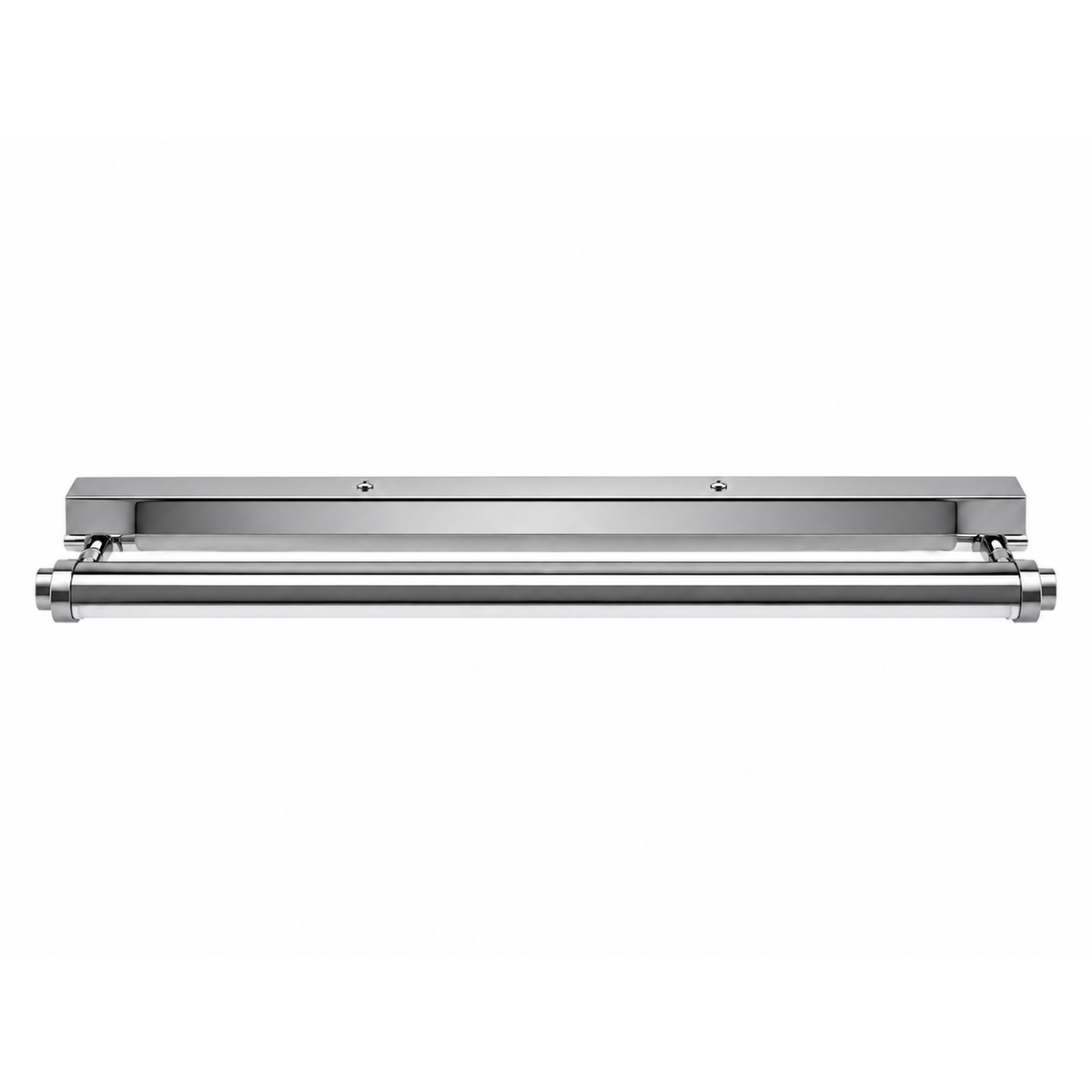 Chrome Open-Support Picture Light, 450 mm with the light off on a white background