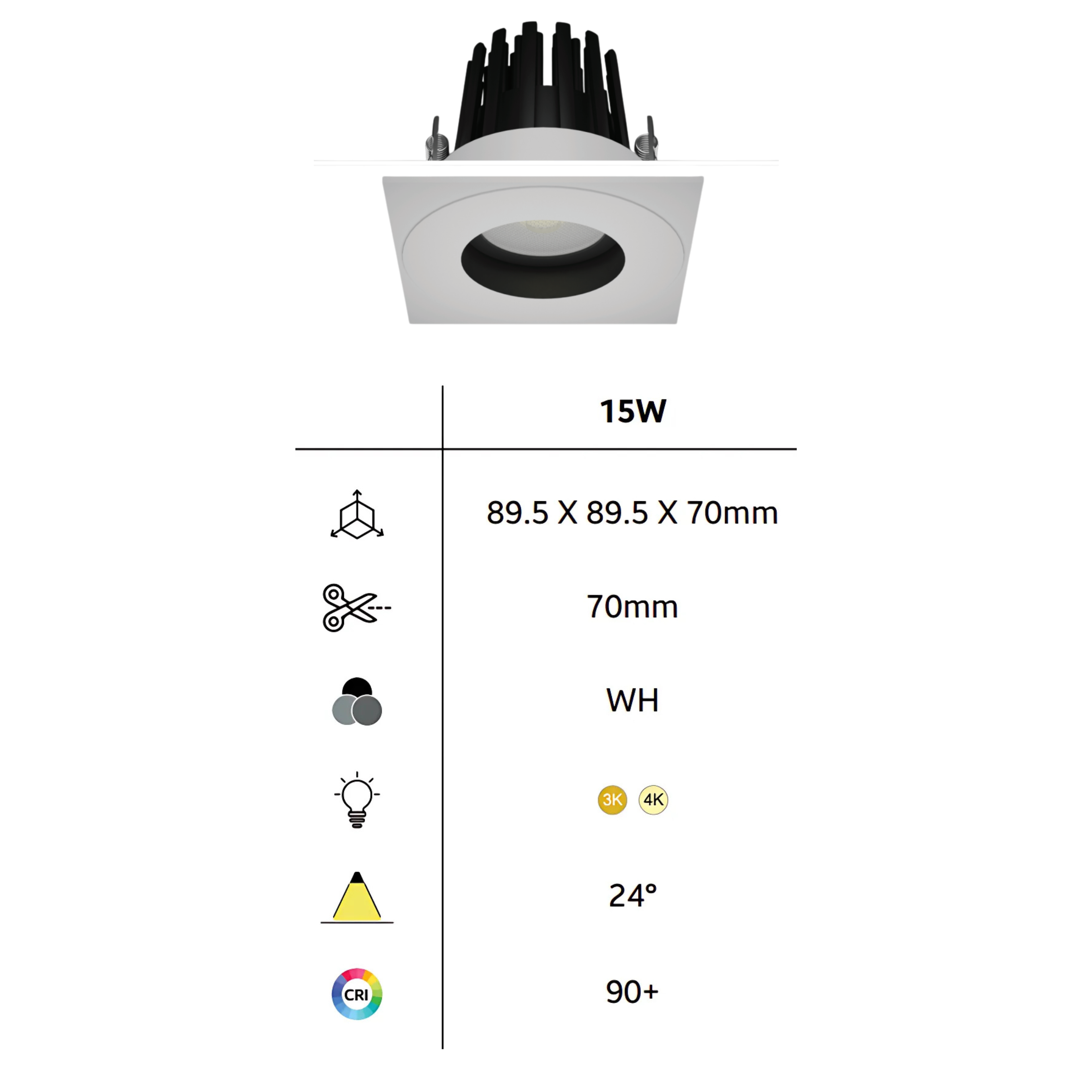 SINK-15W-SQ