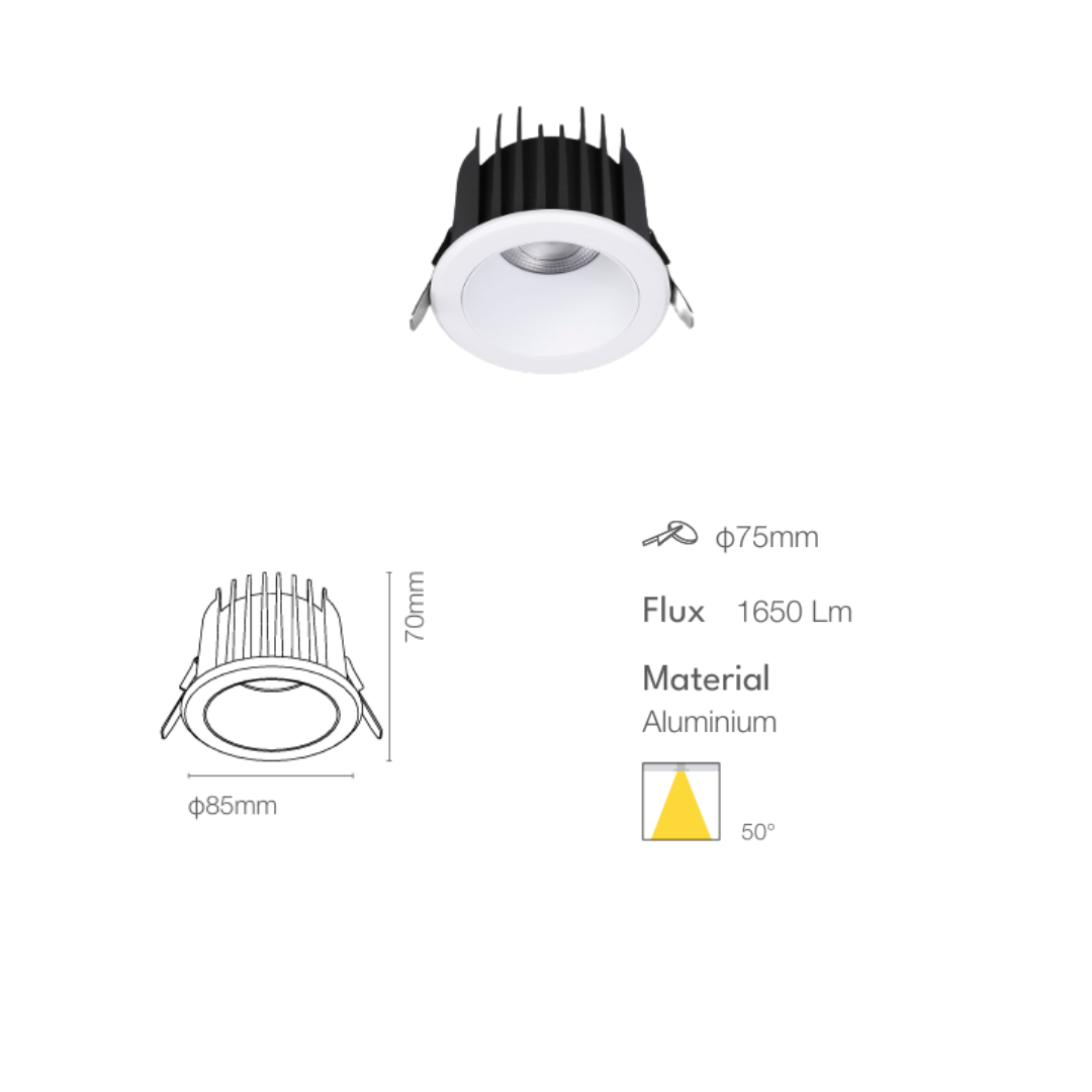 STEAM 7W & 15W IP65 Recessed Downlight