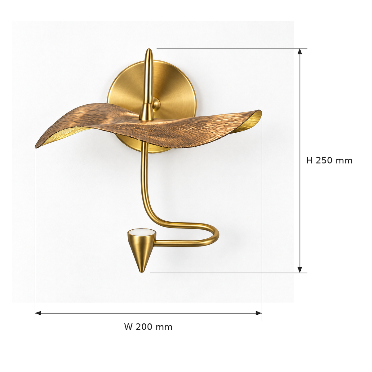 AOLW1016-CP dimensions: width 200 mm, height 250 mm