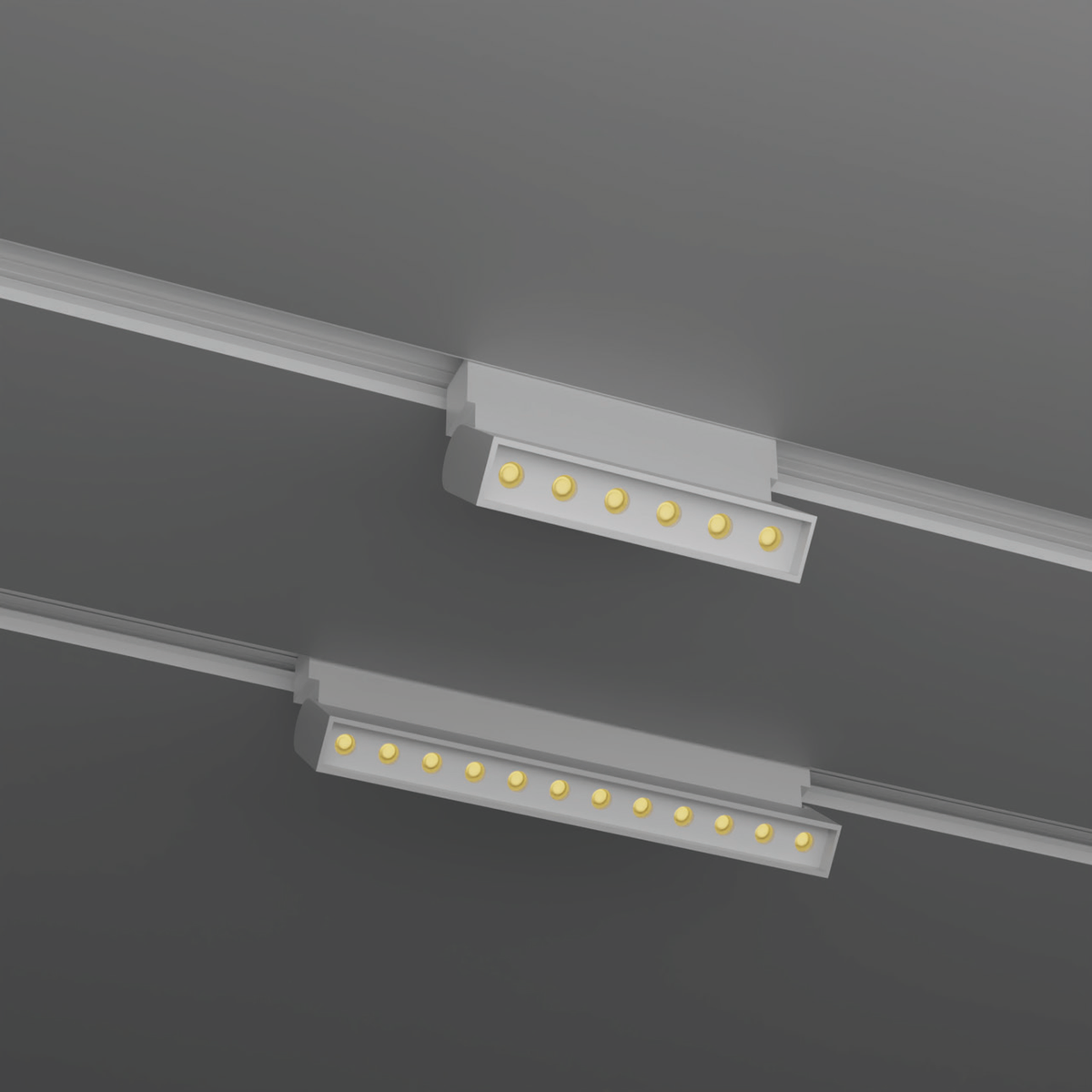 Bespoke Lazer 10mm White Tall Housing shared product photograph on illustrative track; no exact wattage is assigned.