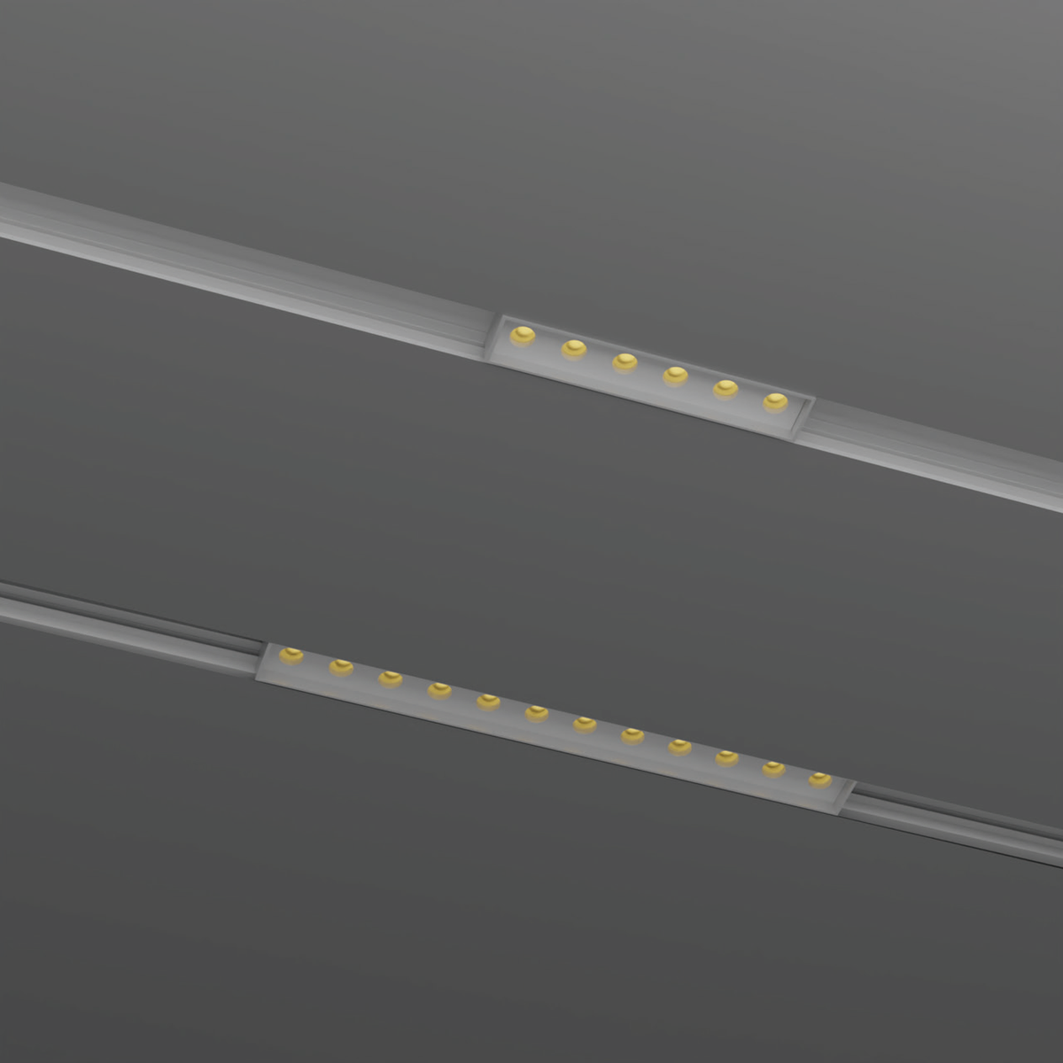 Bespoke Lazer 10mm White shared product photograph on illustrative track; no exact wattage is assigned.
