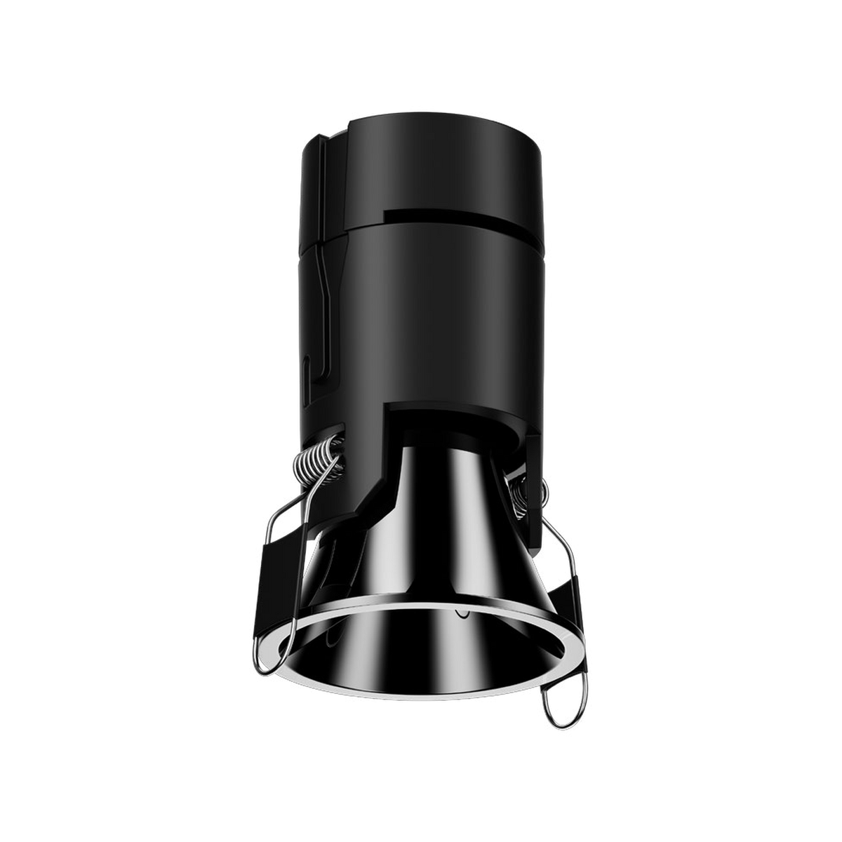 STACK 15W recessed downlight in representative Pearl Black finish