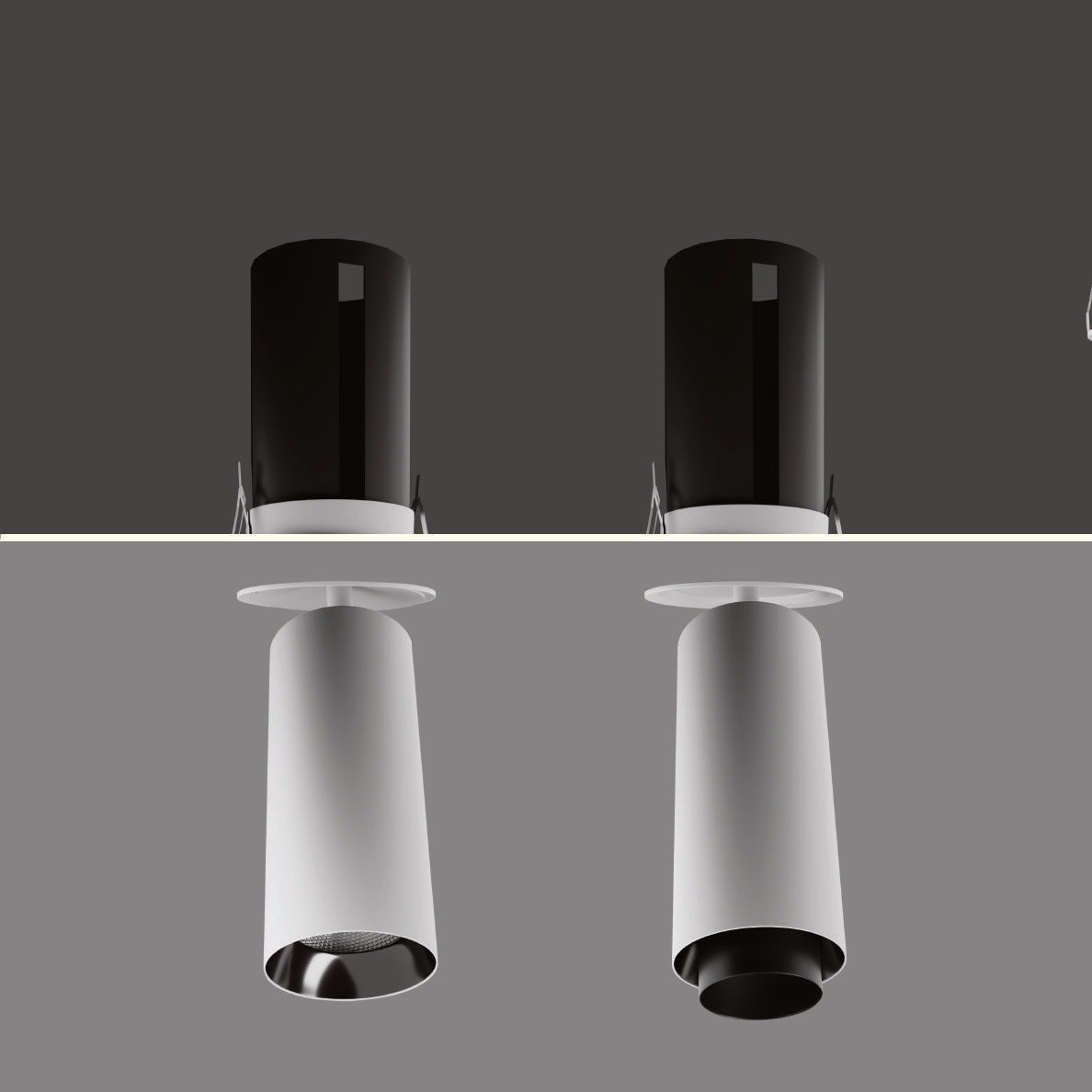 CORE SNOOP catalogue comparison: telescopic zoomable spotlight on the right, standard version on the left