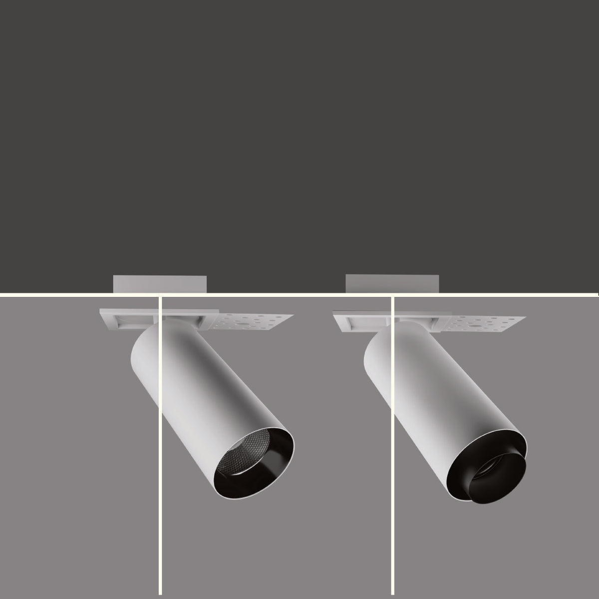 CORE SPY SQUARE-T ZOOMABLE catalogue product photograph; standard version left, zoomable version right