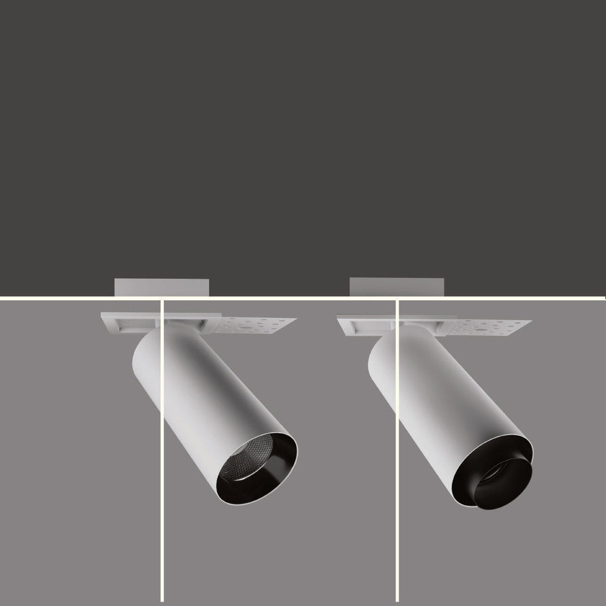 CORE SPY SQUARE-T ZOOMABLE catalogue product photograph; standard version left, zoomable version right