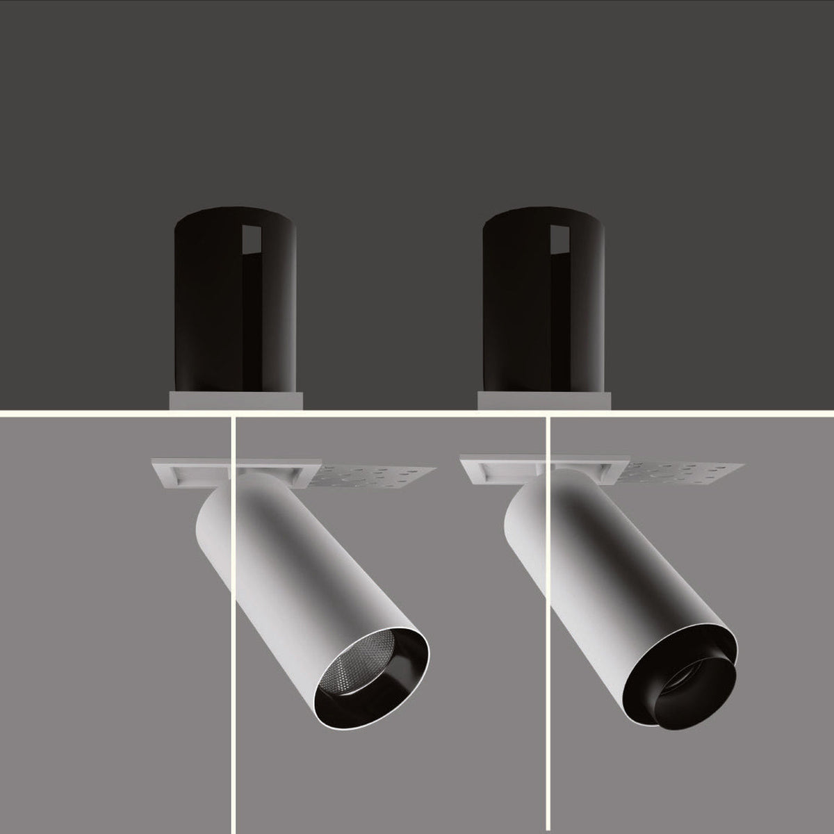 CORE SQUARE SNOOP-T ZOOMABLE: catalogue comparison shows standard version on the left and zoomable version on the right