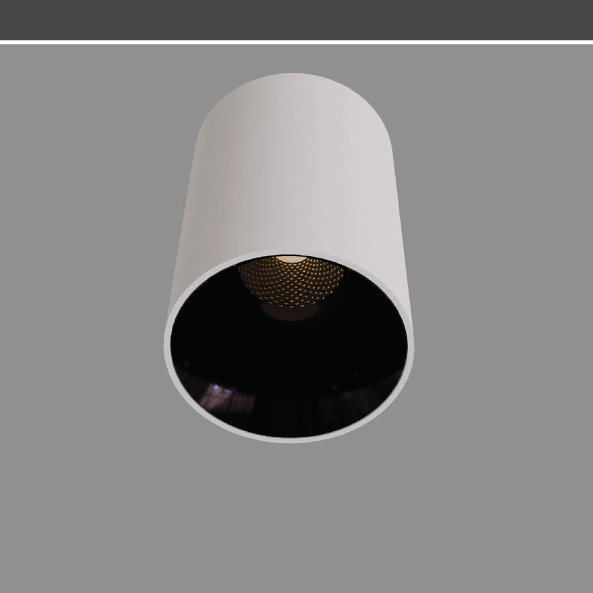 DUPPLE-SF white-body cylindrical surface downlight, faithful source reference; exact wattage unidentified and black-finish image unavailable.