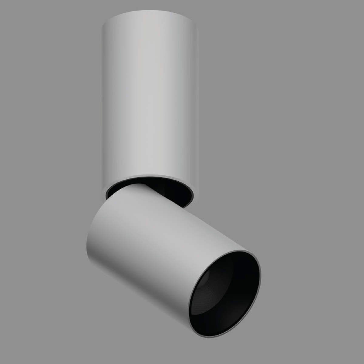 SPY 6W surface-mounted spotlight with white cylindrical body and angled head; faithful original reference, black-body image unavailable.