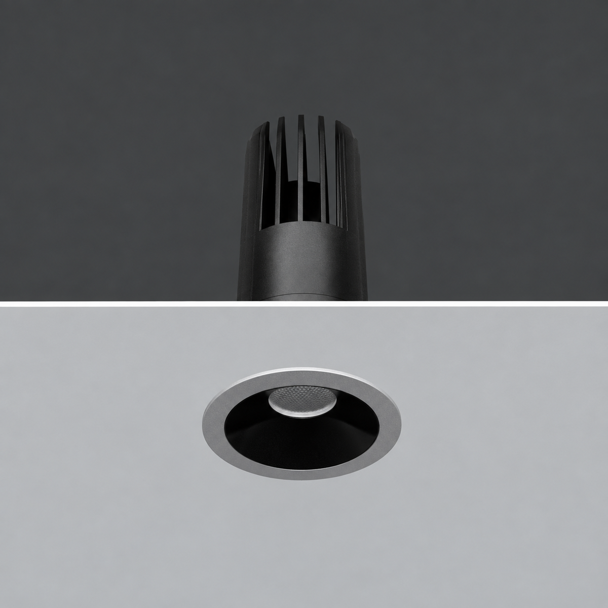 CORE recessed downlight — representative installed view