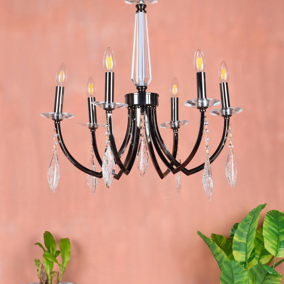 ELNYRA Crystal 6-Light Chandelier