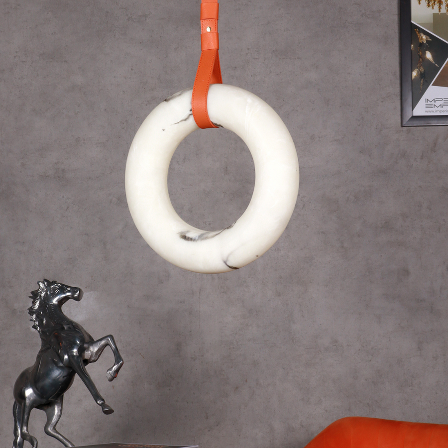 LUMA LOOP FAUX ALABASTER