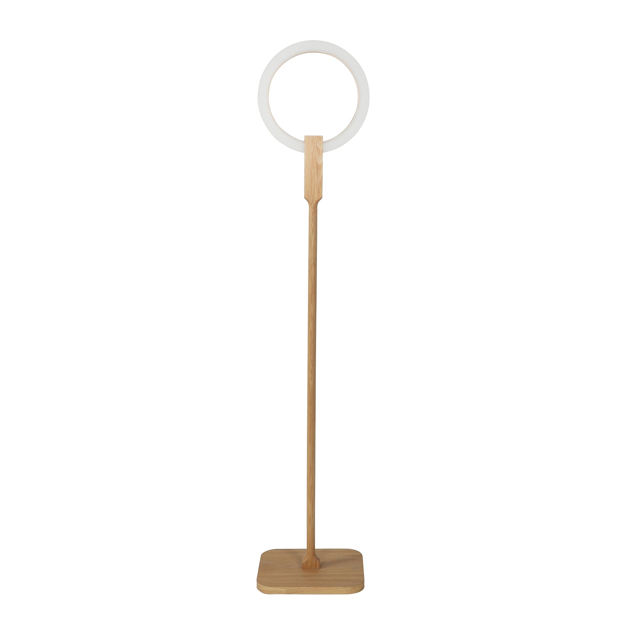 WOODEN RING FLOOR LAMP