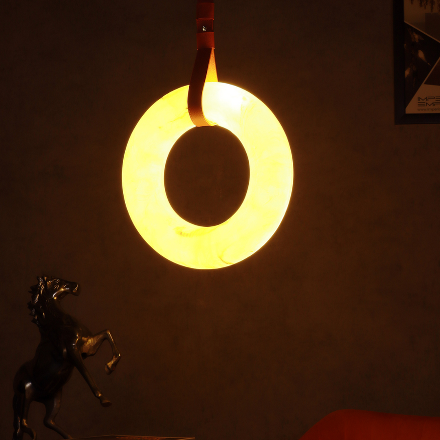 LUMA LOOP FAUX ALABASTER