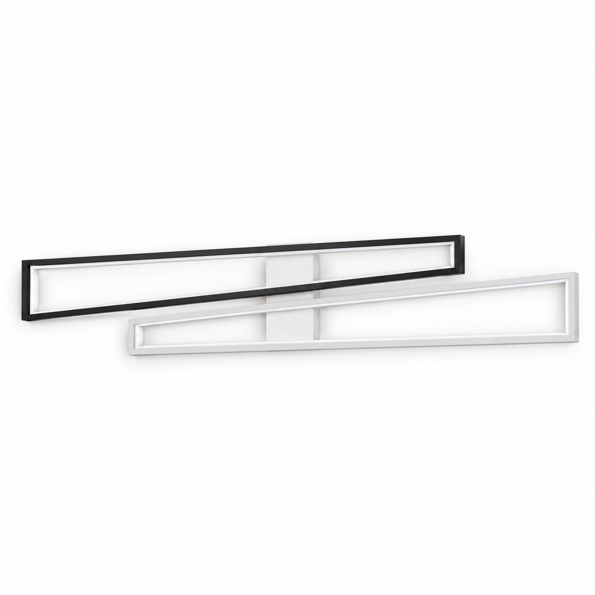 Black & White Offset-Frame Picture Light, 600 mm with the light off on a white background