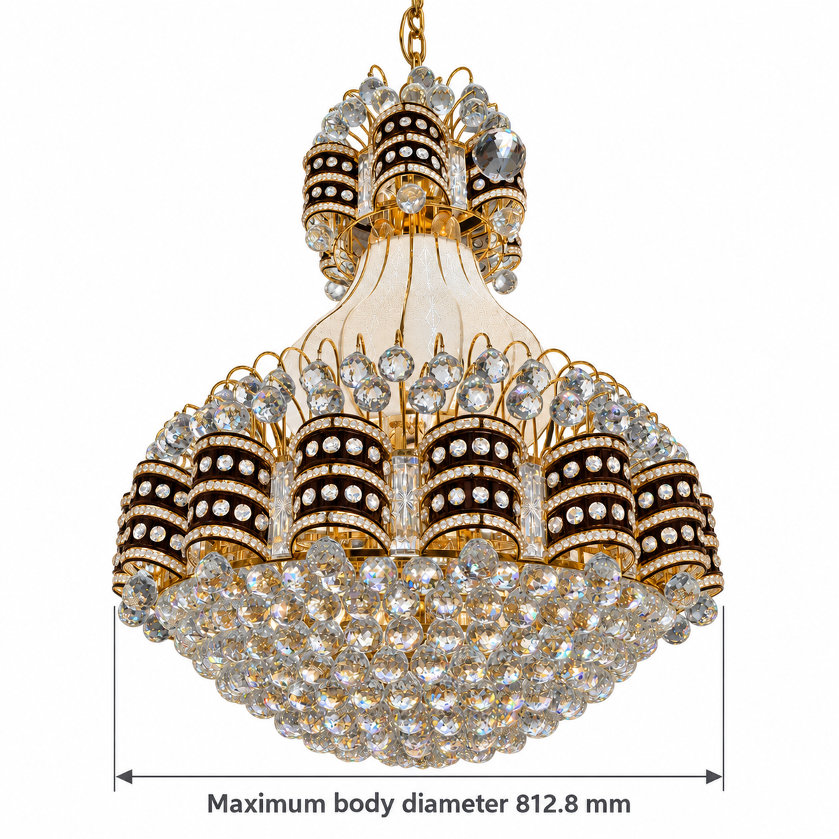 DL88123--32''X40'‘ dimension view: Maximum body diameter: 812.8 mm (32 in).