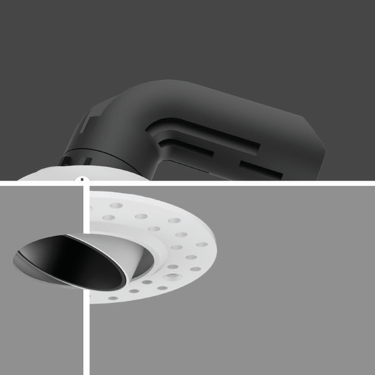 TRUE LIGHT ARCHED-06 12W recessed downlight, original white-body reference; selected body finish may differ.