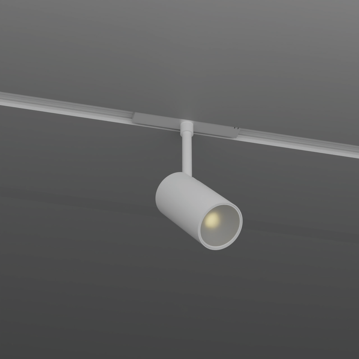 Bespoke Track Spot 10mm White shared product photograph on illustrative track; no exact wattage is assigned.