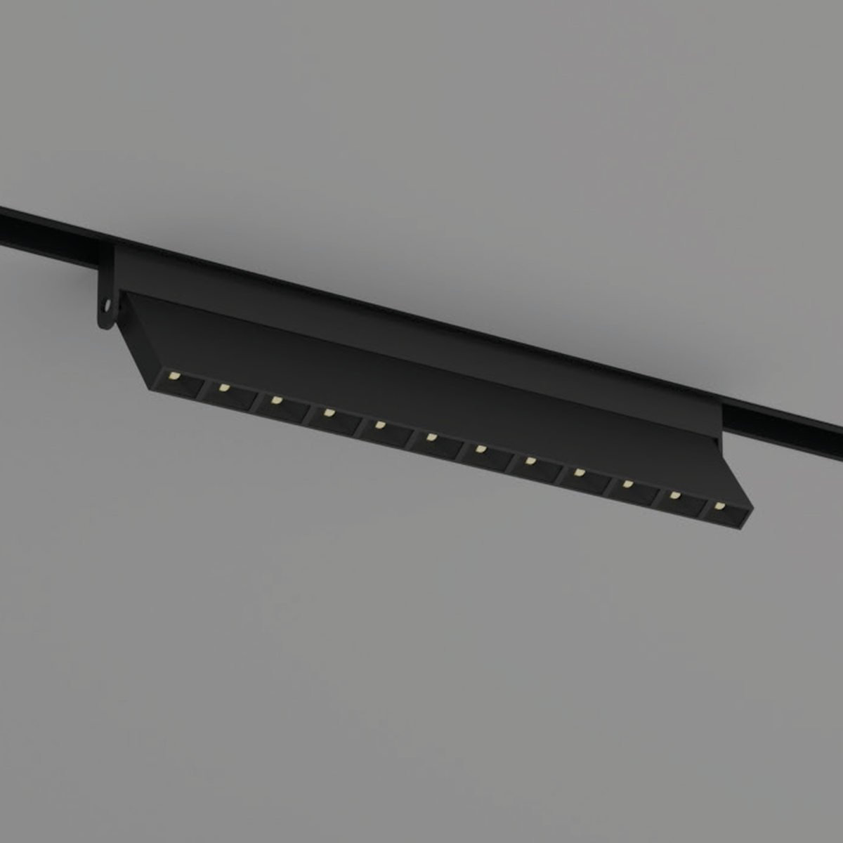 Bespoke Lazer Movable 5mm Black shared product photograph on illustrative track; no exact wattage is assigned.