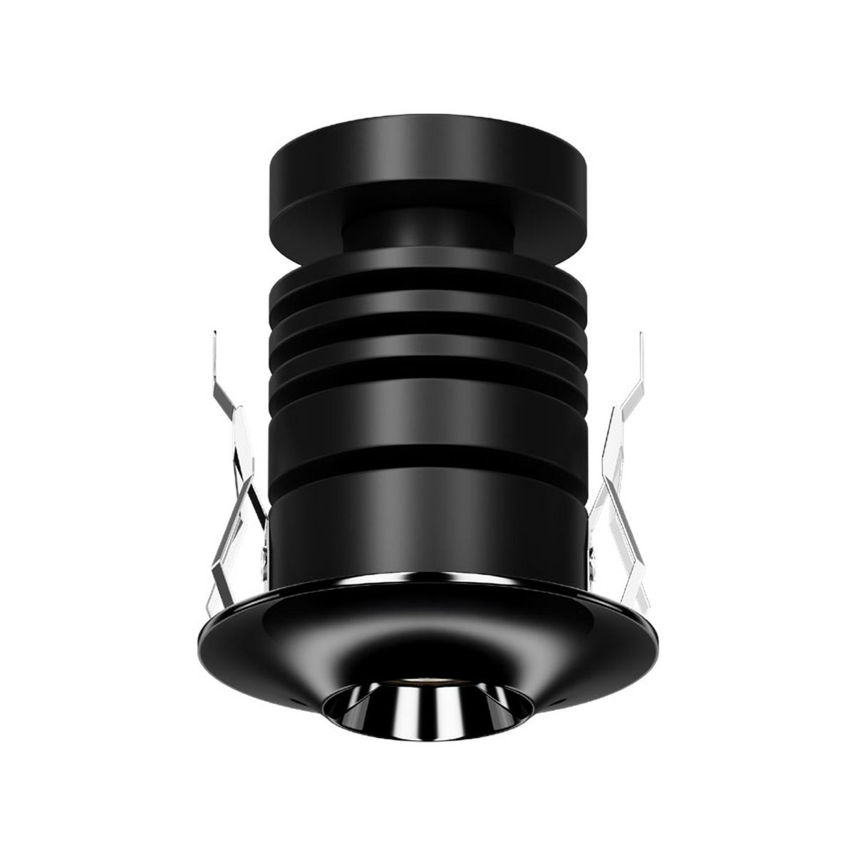 LEDO H recessed downlight, representative Pearl Black finish, 36° beam