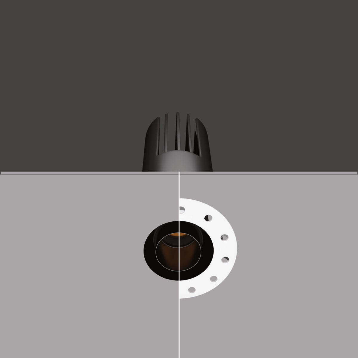 CORE-BEAM-T Trimless 8W and 10–12W recessed downlight — representative catalogue image