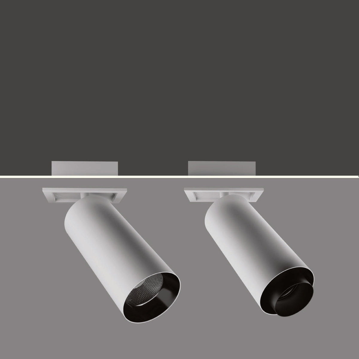CORE SPY SQUARE ZOOMABLE catalogue product photograph; standard version left, zoomable version right