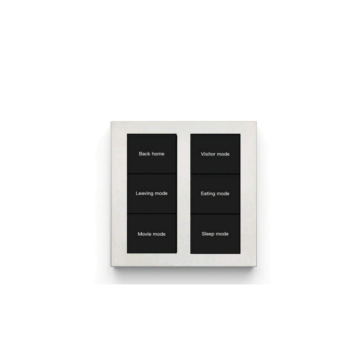 D1 6 Button Casambi Switch Mica White PC AG glass finish