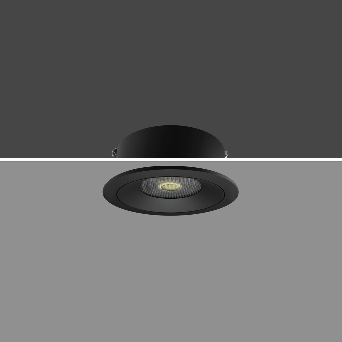 DWARF low-profile downlight — original black-body reference