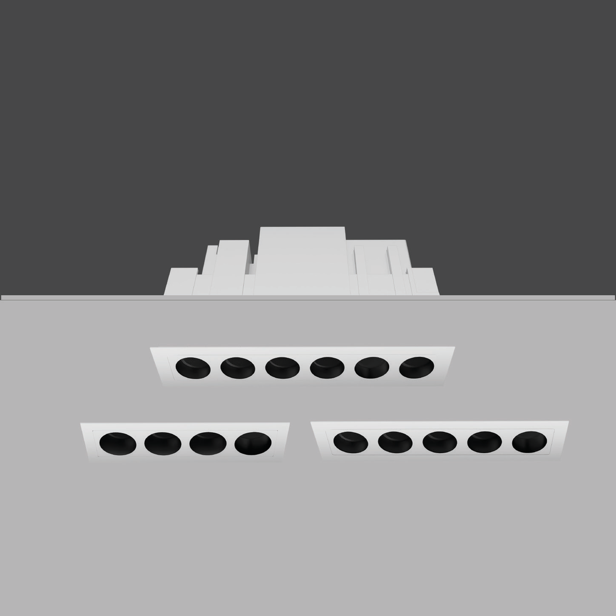 Original IOTA-02 white-body reference showing the unlabelled 10W–16W optical layouts; no individual wattage association.