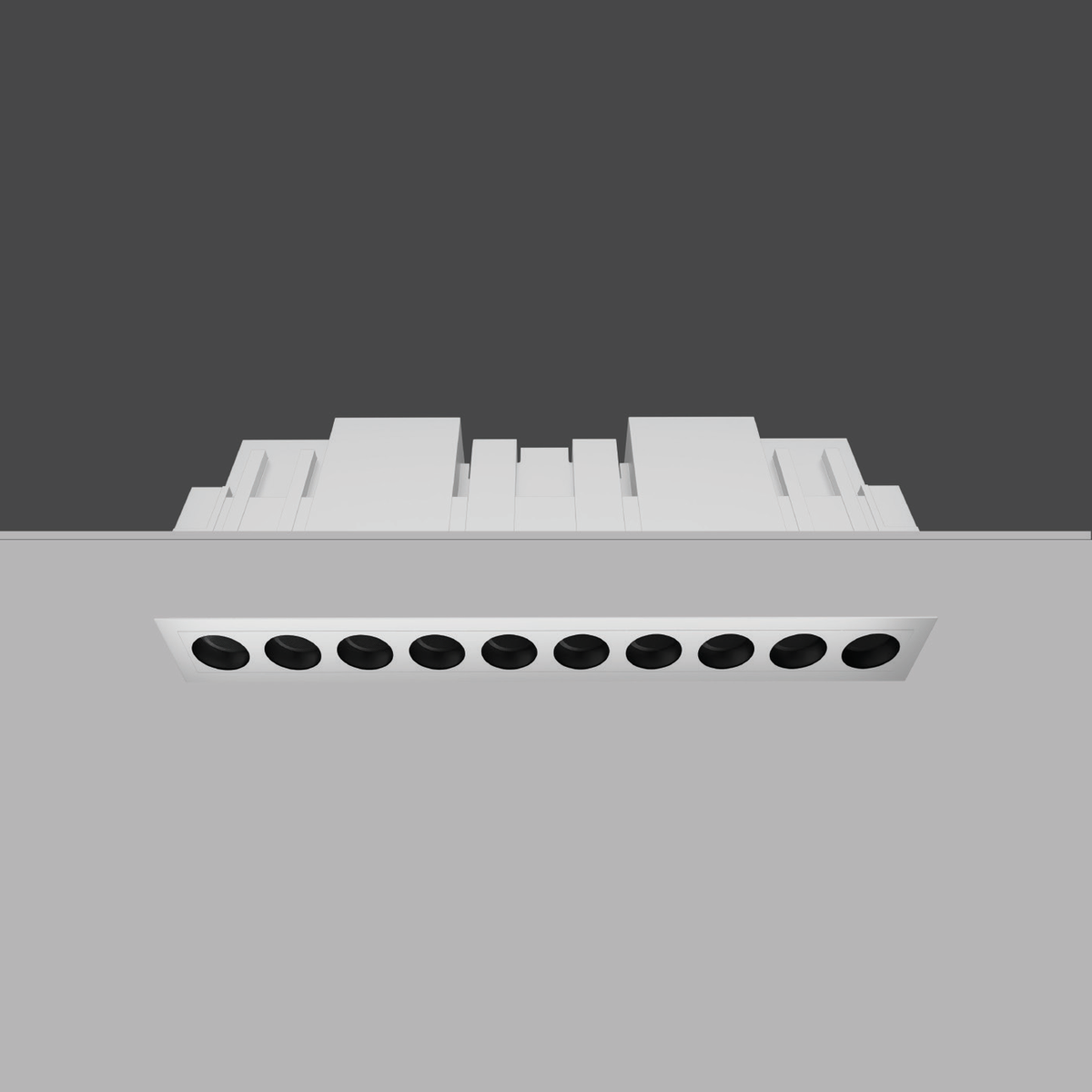 Original IOTA-02 25W white-body recessed downlight, retaining the source housing and optical layout.