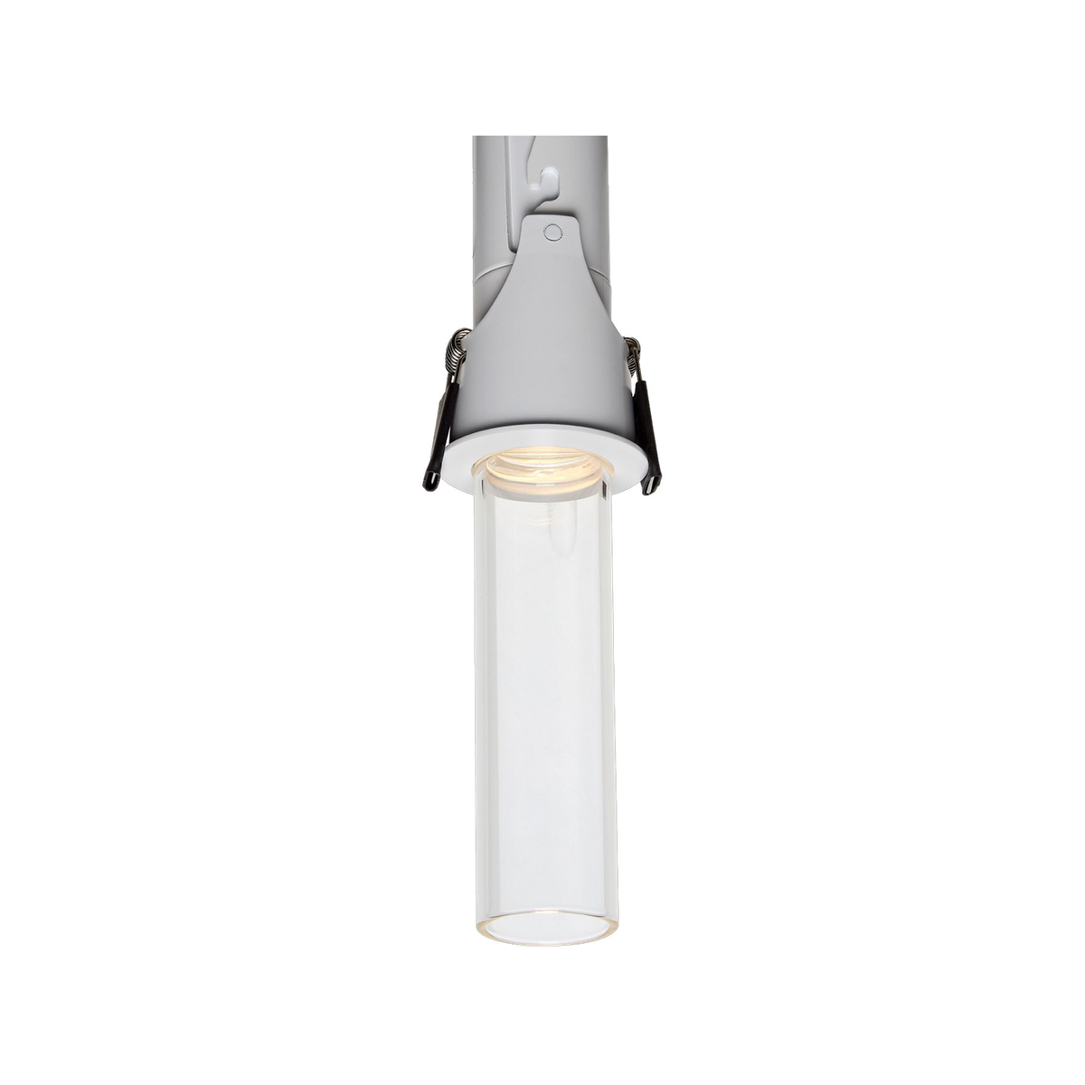 MARS D 8W white trim clear glass