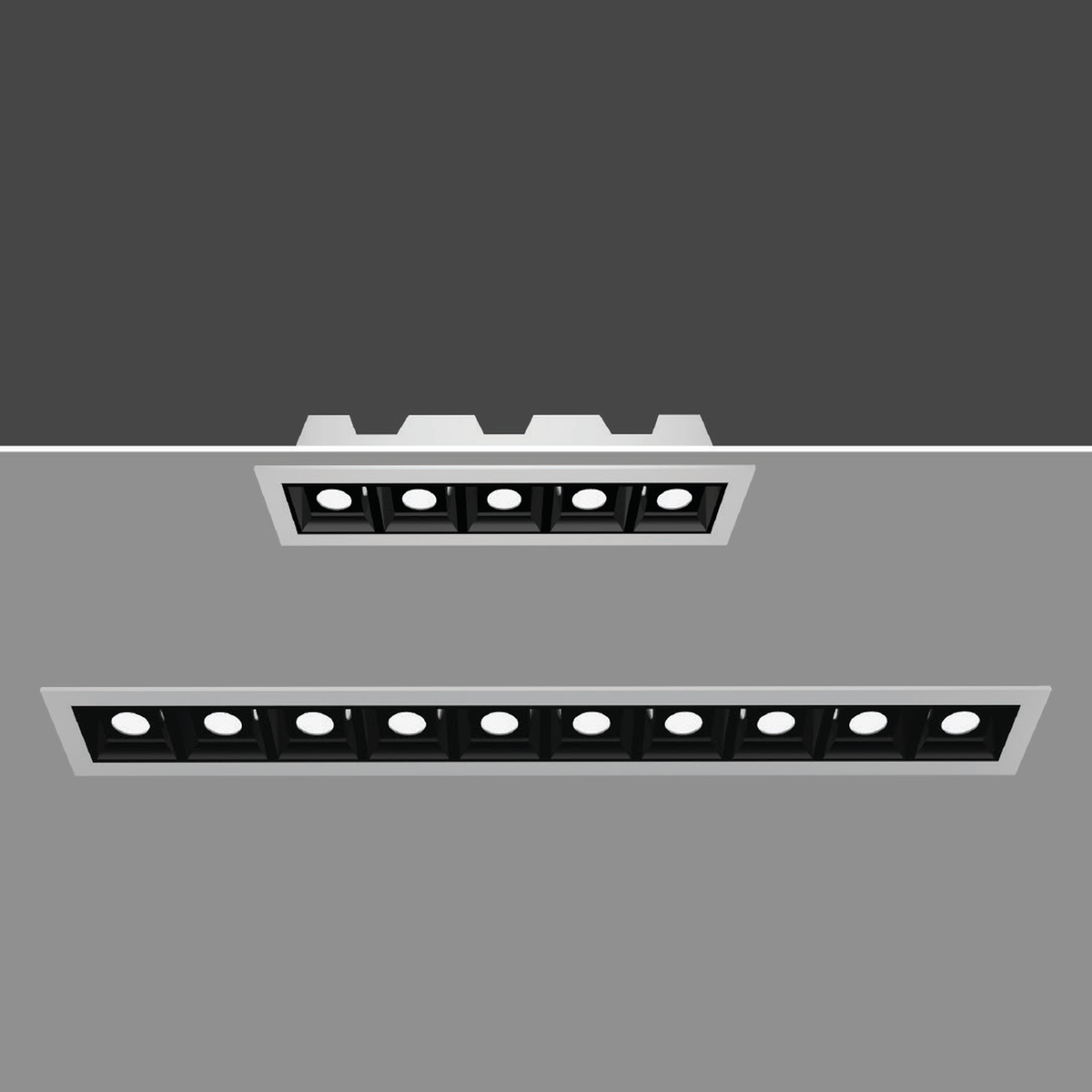 Original MATRIX white-body family photograph showing the source-labelled 12W and20W optical layouts; retained as an unassigned family reference.