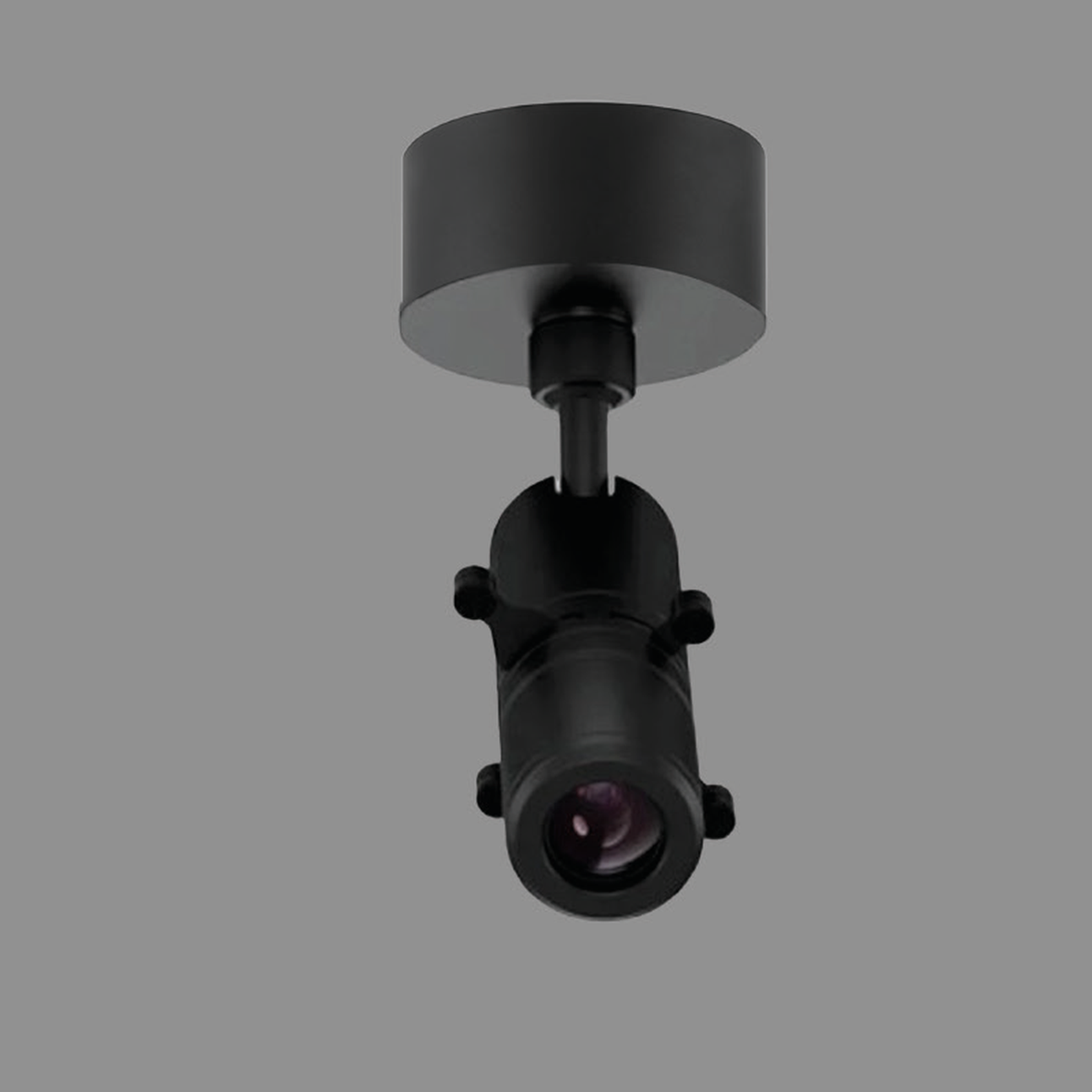 PROJECT SURFACE 12W black-body spotlight with original cylindrical canopy, projecting optical head and lens geometry; white-body photograph unavailable.