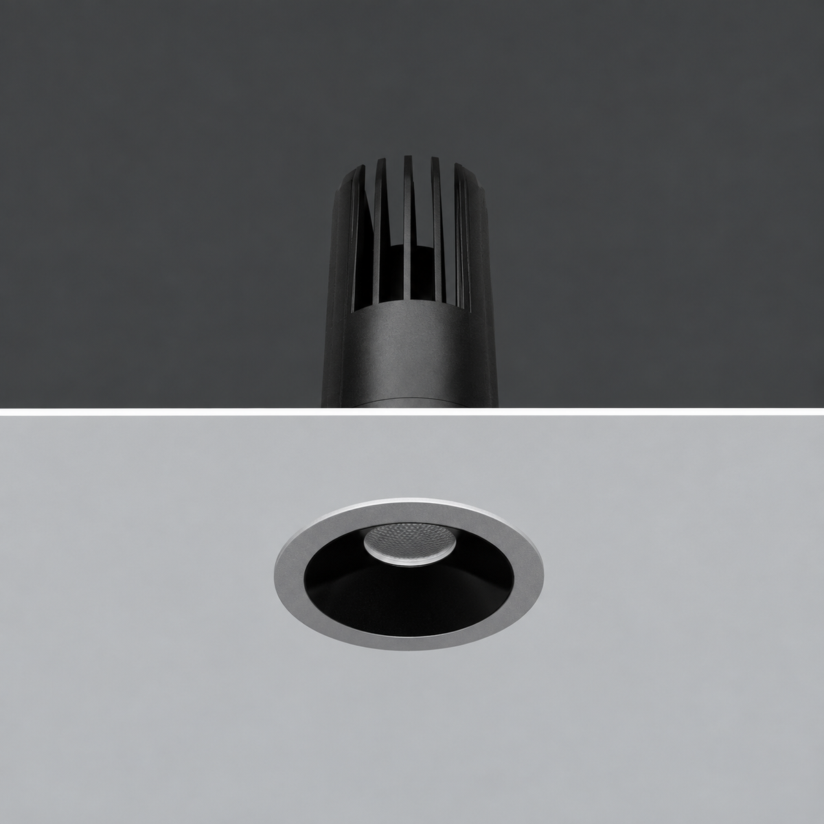 CORE recessed downlight — representative installed view