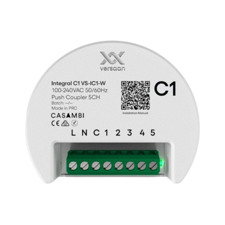 Versaan Integral C1 VS-IC1-W Casambi 5-channel push coupler